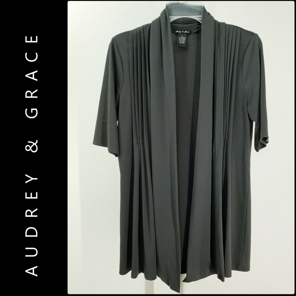 Audrey & Grace Women Open Front Cardigan Medium